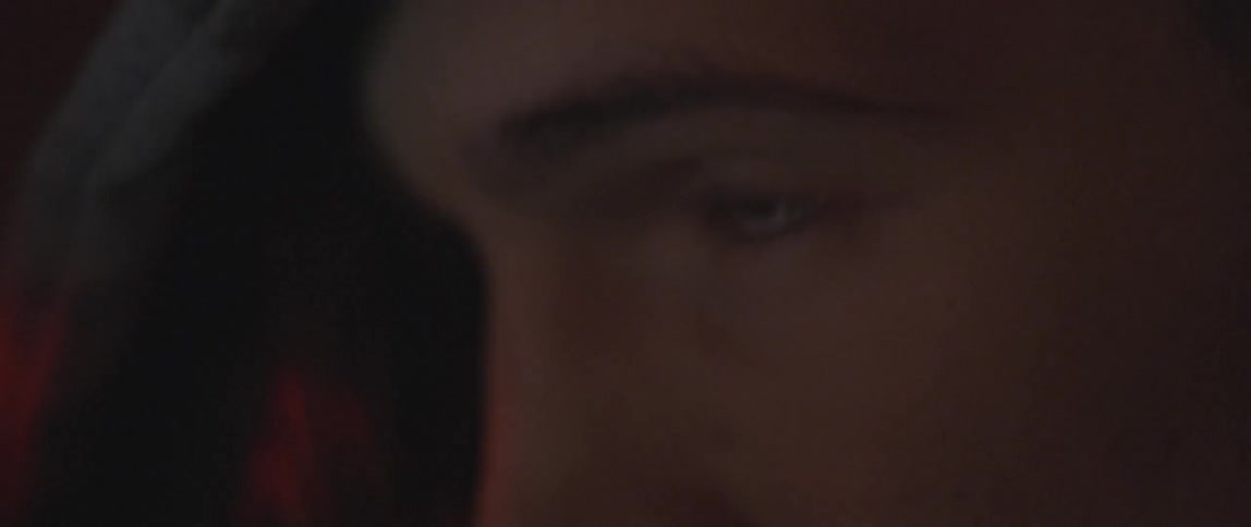 A man stares intently