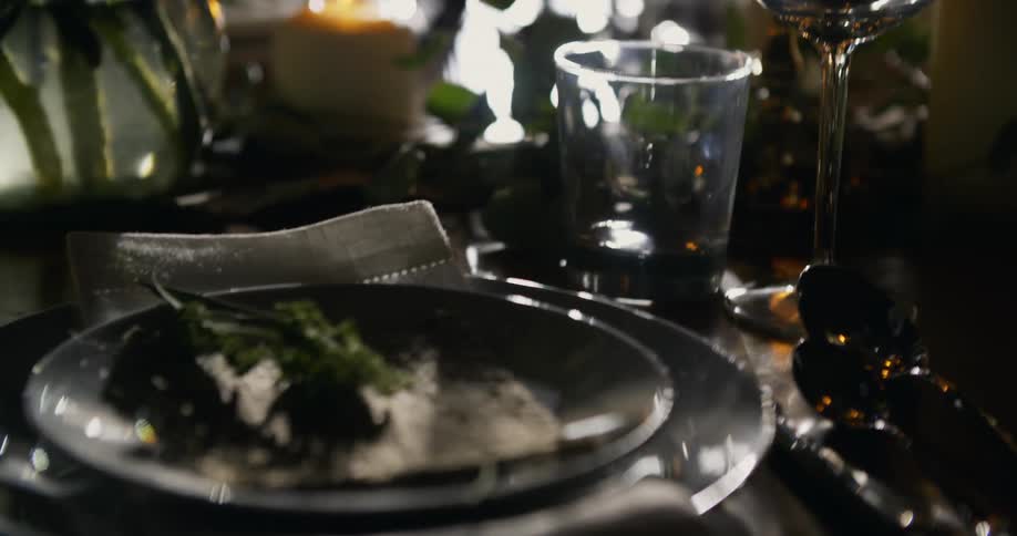 A table set for a holiday feast
