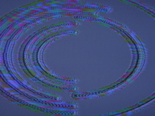 The static moves in a circle