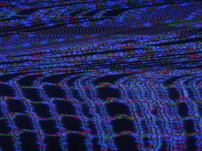 The lines move around the display