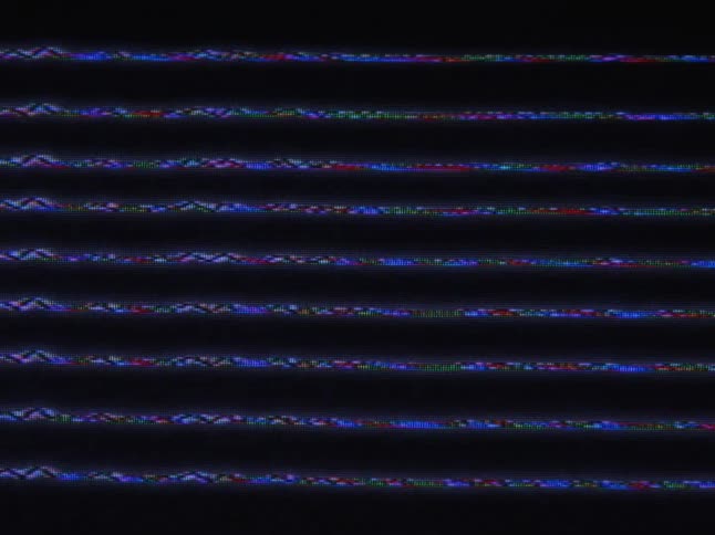 The lines on the screen move