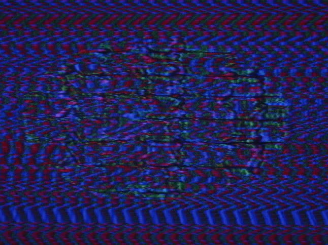 There is a shape in the static