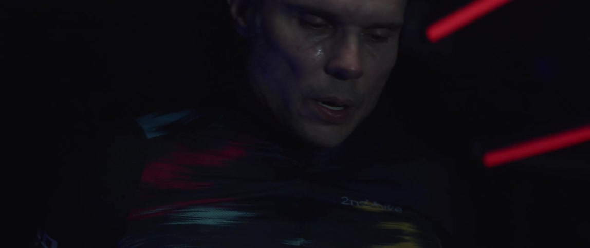 A man is sweating after a workout