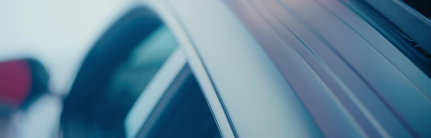 The exterior of a car