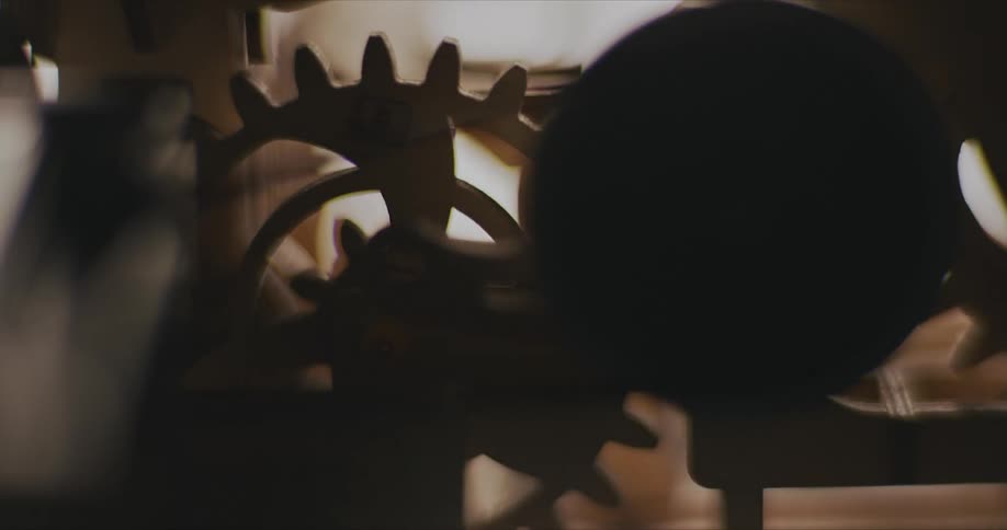 The gears turn in the machine