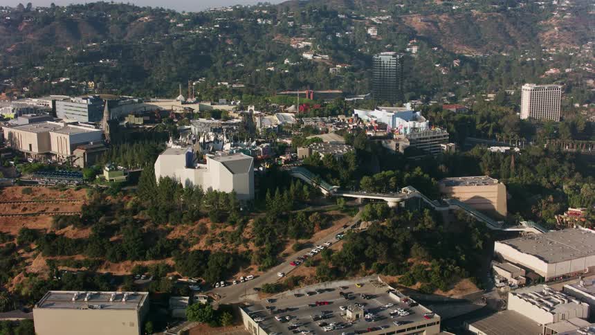 A city is spread out in the mountains