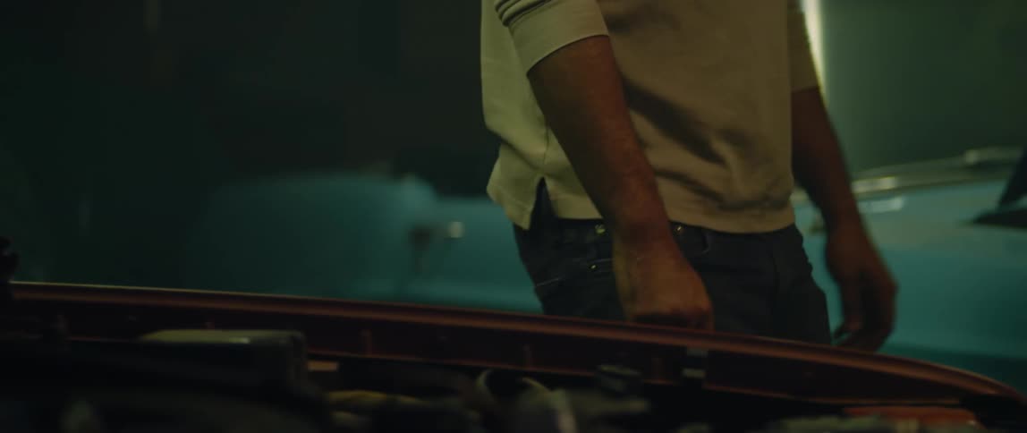 A mechanic in a garage