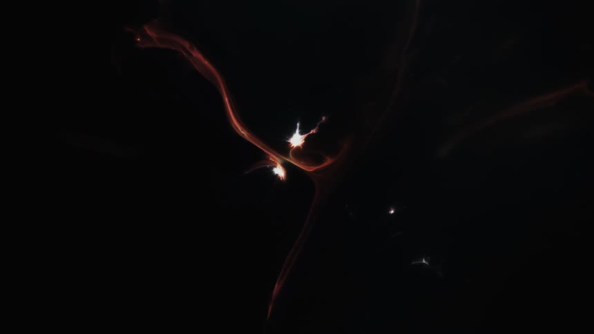 Light moving on a screen saver