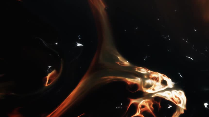 Abstract footage of graphics on a screensaver