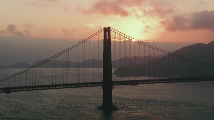 A suspension bridge over water
