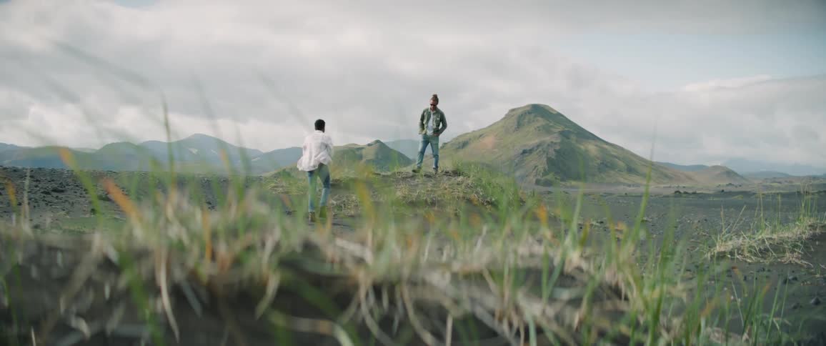Two people outdoors