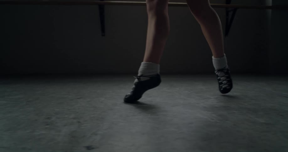 A person dancing in a studio