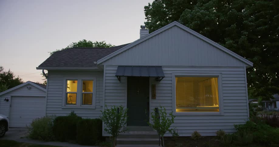 The lights are on in the home