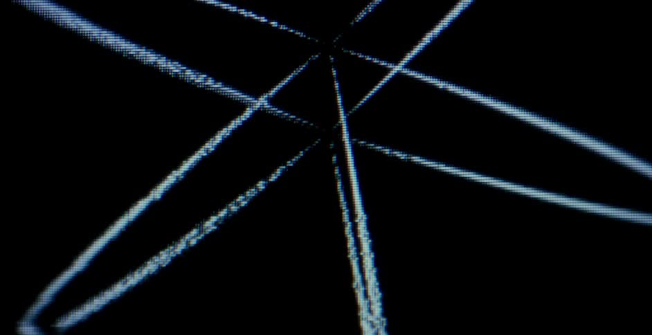 Pixelated Rings Rotating