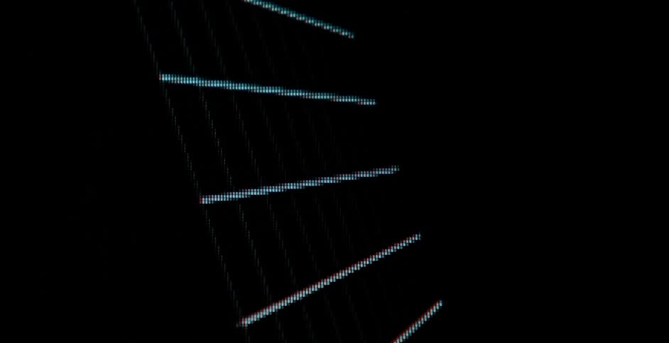 Digital Grid Slowly Rotating in 3D
