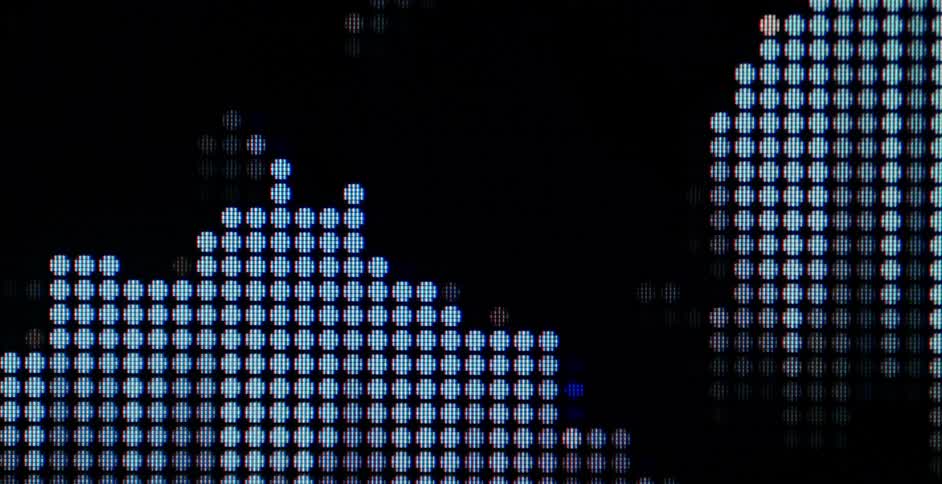 Pixelated Dots Randomly Appearing Texture