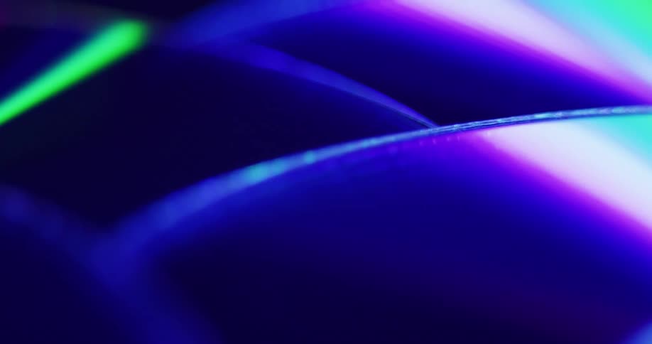 The light is reflecting on the discs
