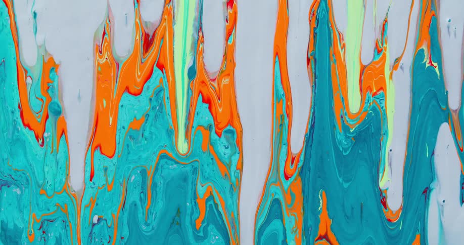 The paint swirls around
