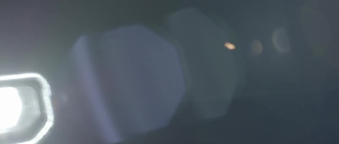 Lights flash in a dark room