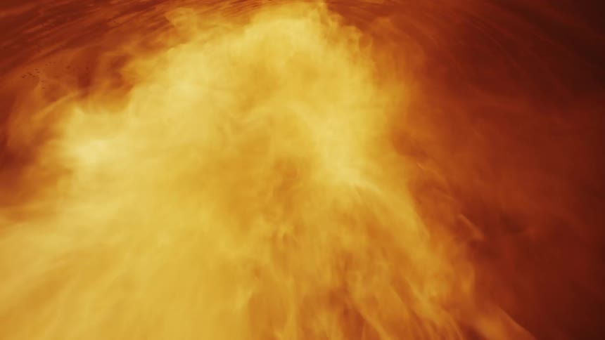 There is a fire storm that is going outside in the middle of the night