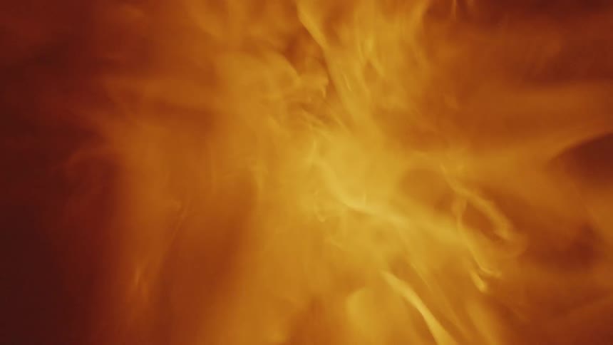 There is flames that are going out of control very fast