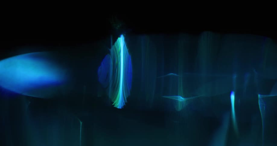 Lights moving on a screensaver