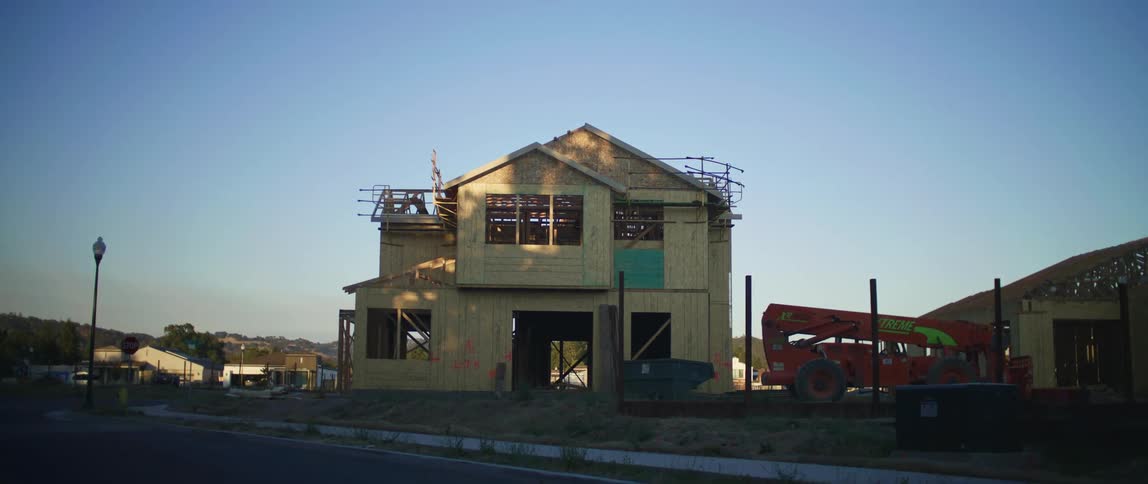 Homes are under construction