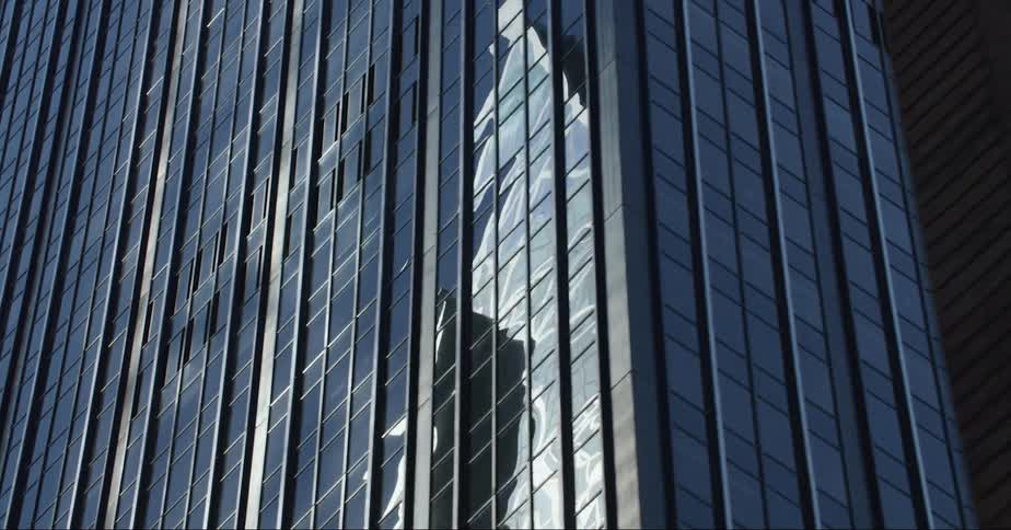 Exterior view of high rise office buildings and high rise buildings in the city