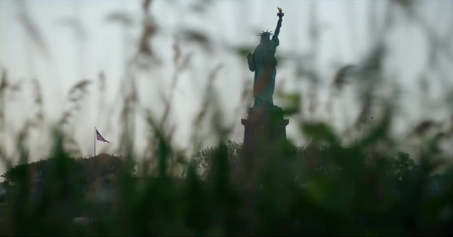 A view of a statue outdoors
