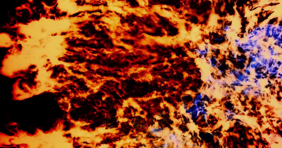A yellow pattern mimics an explosion