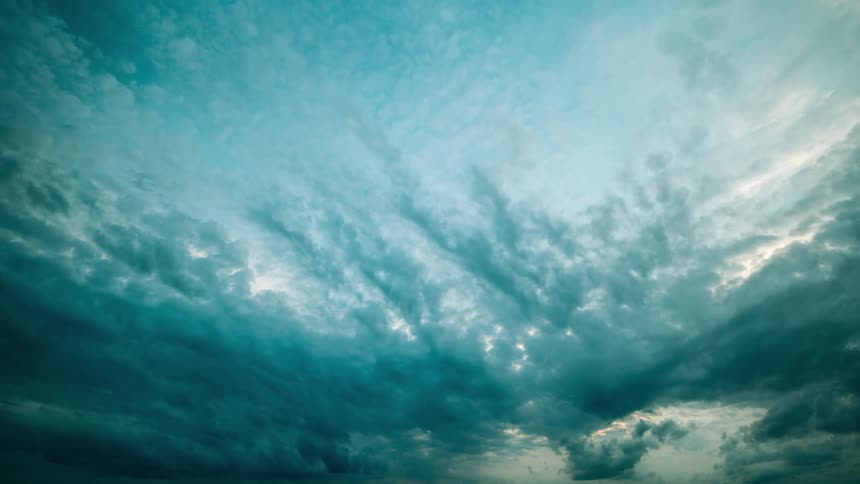 Dark storm clouds in the sky