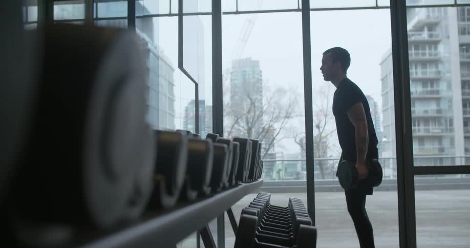 Man Lifting Weights