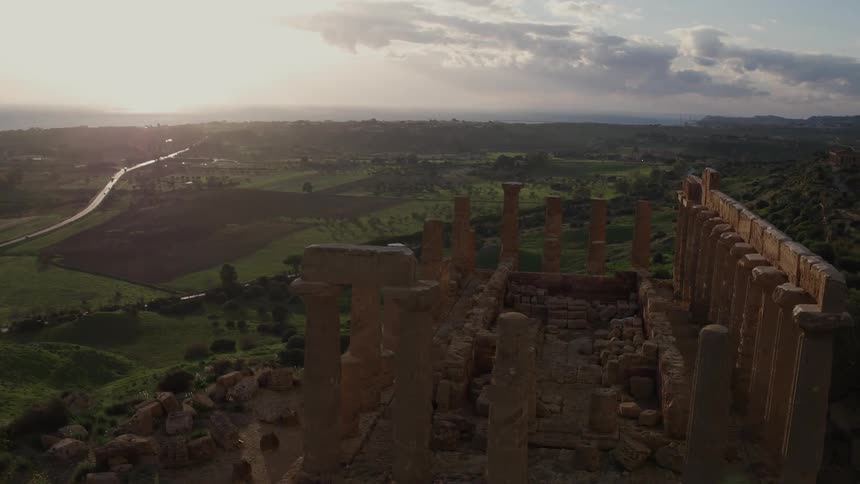 Ancient ruins on a hill