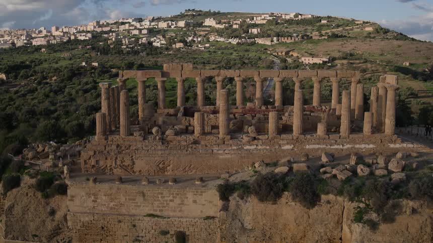 Weathered ruins on a hill