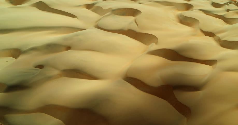 A view of dunes in the desert