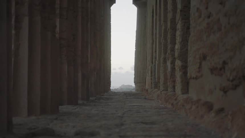 Ancient ruins during the day