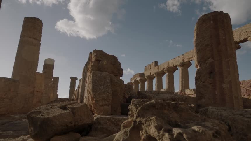 Ancient ruins during the day