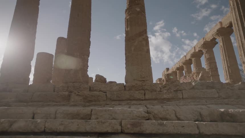 Weathered stone ruins