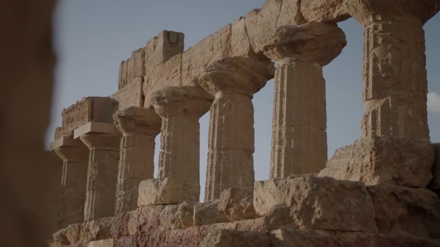 Ancient ruins during the day
