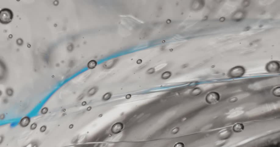Bubbles moving in water