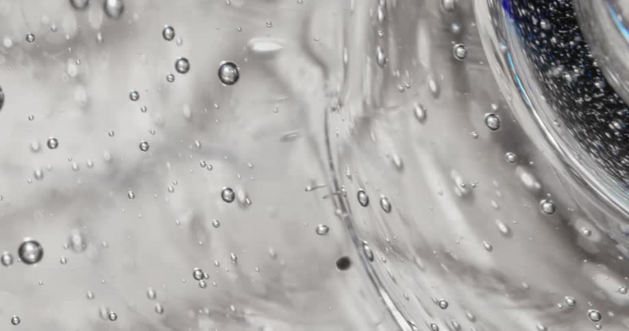 The gel is full of bubbles