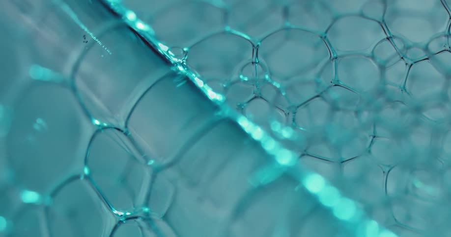 The bubbles slowly pop