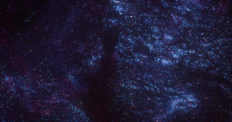 A view of water with glitter in it