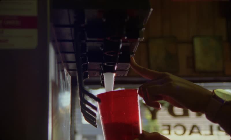 A person pouring a drink