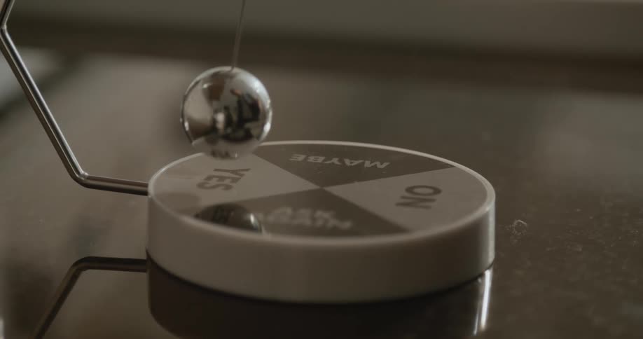 A pendulum sphere is vibrating as it chooses the answer