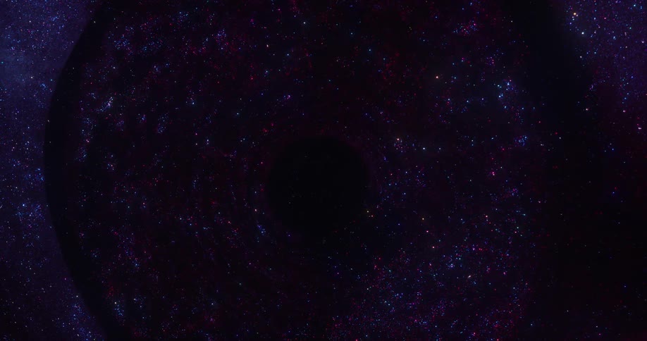 Flowing dark glitter liquid