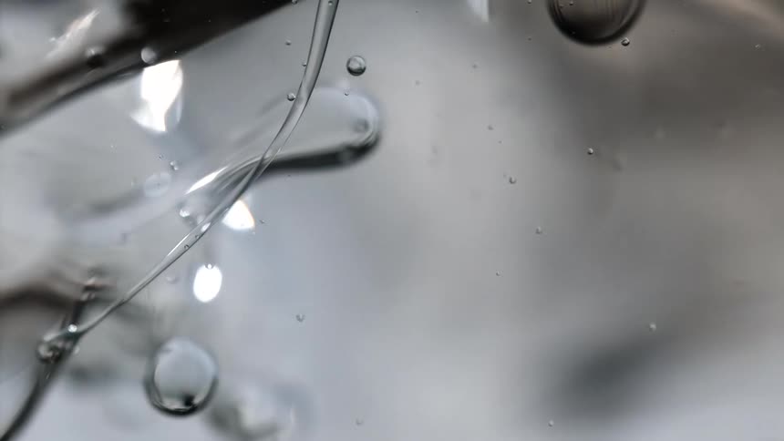The water splashes around