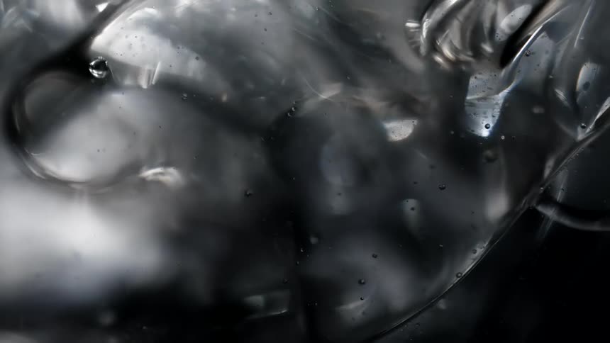 A view of water flowing in slow motion