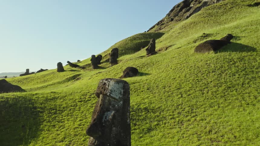 Statues are all over the mountain