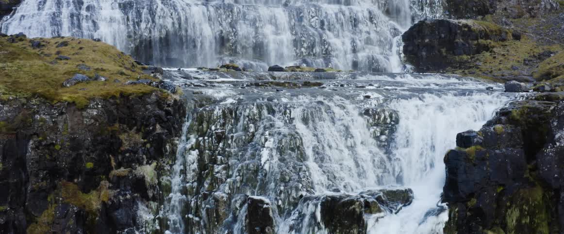 A view of a waterfall